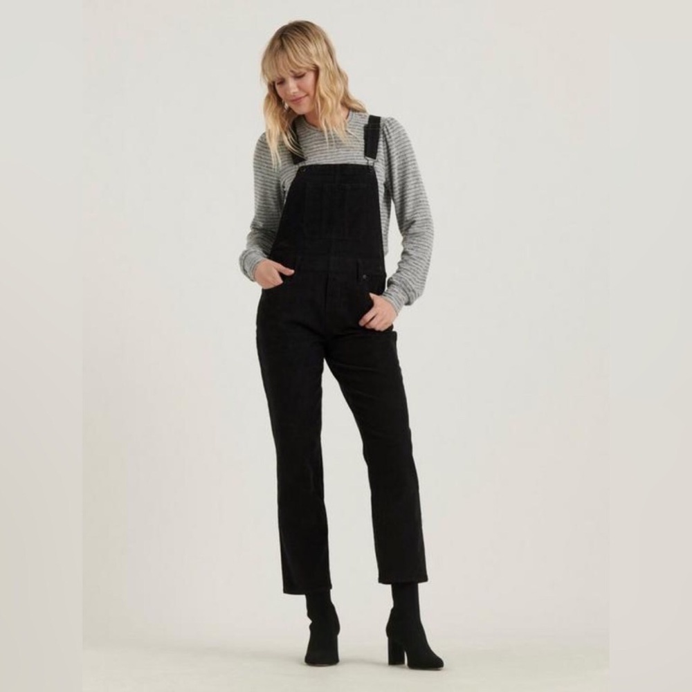 Lucky Brand Straight Leg Corduroy Overalls Size M